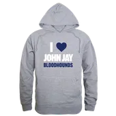 W Republic John Jay College Bloodhounds I Love Hoodie 553-656