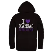 W Republic Kansas Wesleyan Coyotes I Love Hoodie 553-658