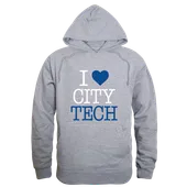 W Republic NY City Tech Yellow Jackets I Love Hoodie 553-664