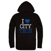 W Republic NY City Tech Yellow Jackets I Love Hoodie 553-664