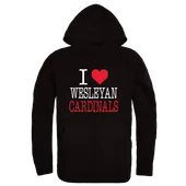 W Republic Wesleyan Cardinals I Love Hoodie 553-683