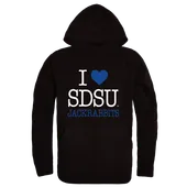 W Republic South Dakota State Jackrabbits I Love Hoodie 553-707