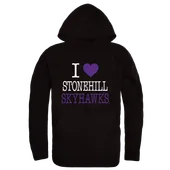 W Republic Stonehill College Skyhawks I Love Hoodie 553-730