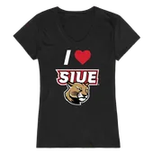 W Republic Southern Illinois Edwardsville Cougars I Love Women's Tee 550-429