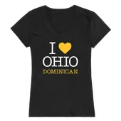 W Republic Ohio Dominican Panthers I Love Women's Tee 550-563