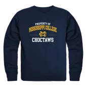 W Republic Mississippi College Choctaws Property Of Crewneck 545-544