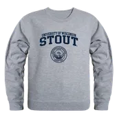 W Republic Wisconsin Stout Blue Devils Crewneck 568-413