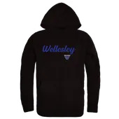 W Republic Wellesley College Blue Script Hoodie 558-486