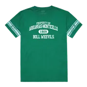 W Republic Arkansas-Monticello Boll Weevils & Cotton Blossoms Property Football Tee 535-609
