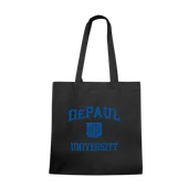 W Republic De Paul Blue Demons Institutional Tote Bags Natural 1102-121