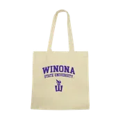 W Republic Winona State Warriors Institutional Tote Bags Natural 1102-408