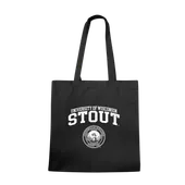 W Republic Wisconsin Stout Blue Devils Institutional Tote Bags Natural 1102-413