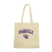 W Republic Evansville Purple Aces Institutional Tote Bags Natural 1102-424