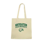 W Republic Northeastern State River Hawks Institutional Tote Bags Natural 1102-426