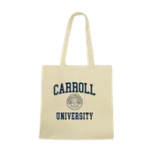 W Republic Carroll University Pioneers Institutional Tote Bags Natural 1102-508