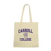 W Republic Carroll College Saints Institutional Tote Bags Natural 1102-624