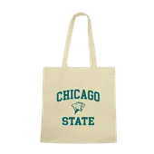 W Republic Chicago State Cougars Institutional Tote Bags Natural 1102-631