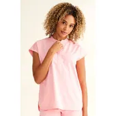 Healing Hands Women's Journey Mandarin Collar Scrub Top 2152