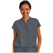 Healing Hands Women's Journey Mandarin Collar Scrub Top 2152