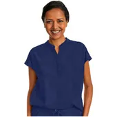 Healing Hands Women's Journey Mandarin Collar Scrub Top 2152