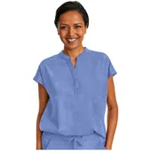 Healing Hands Women's Journey Mandarin Collar Scrub Top 2152