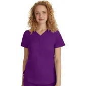 Healing Hands Women's Jane Y-Neck Solid Scrub Top 2167