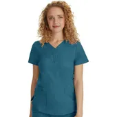 Healing Hands Women's Jane Y-Neck Solid Scrub Top 2167