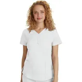 Healing Hands Women's Jane Y-Neck Solid Scrub Top 2167