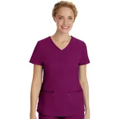 Healing Hands Women's Juliet V-Neck Yoga Scrub Top 2245