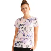 Healing Hands Women's Ivy Dew Drops Print Scrub Top 2271