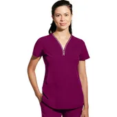 Healing Hands Women's Sonia Zip Y-Neck Scrub Top 2274