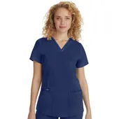 Healing Hands Women's Jasmine V-Neck Stretch Solid Scrub Top 2278