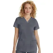 Healing Hands Women's Jasmine V-Neck Stretch Solid Scrub Top 2278