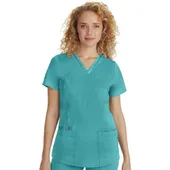 Healing Hands Women's Jasmine V-Neck Stretch Solid Scrub Top 2278