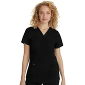 Healing Hands Women's Jasmine V-Neck Stretch Solid Scrub Top 2278