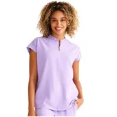 Healing Hands Women's Sandy Zip Mandarin Collar Scrub Top 2286