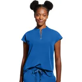 Healing Hands Women's Sandy Zip Mandarin Collar Scrub Top 2286