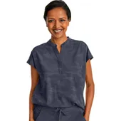 Healing Hands Women's Journey Mandarin Collar Camo Scrub Top 2352