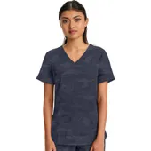 Healing Hands Women's Joy V-Neck Camo Scrub Top 2353