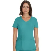 Healing Hands Women's Madison Mock Wrap Solid Scrub Top 2525