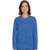 Healing Hands Women's Megan Button Front Solid Scrub Jacket 5500