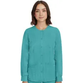 Healing Hands Women's Megan Button Front Solid Scrub Jacket 5500