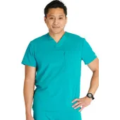 Cherokee Men's V-Neck Zip Pocket Scrub Top CK718A