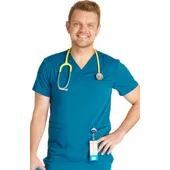 Cherokee Men's V-Neck 3 Pocket Scrub Top CK719A