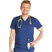 Cherokee Men's V-Neck 3 Pocket Scrub Top CK719A