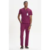 Infinity Men's Partial Zip V-Neck Scrub Top IN702A