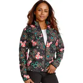 Tooniforms Clearance Women's Packable Bandana Land Print Scrub Jacket TF320