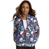 Tooniforms Clearance Women's Packable Bandana Land Print Scrub Jacket TF320