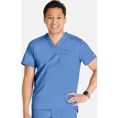 Cherokee Workwear Men's Mesh Trim Scrub Top WW751