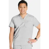 Cherokee Workwear Men's Mesh Trim Scrub Top WW751